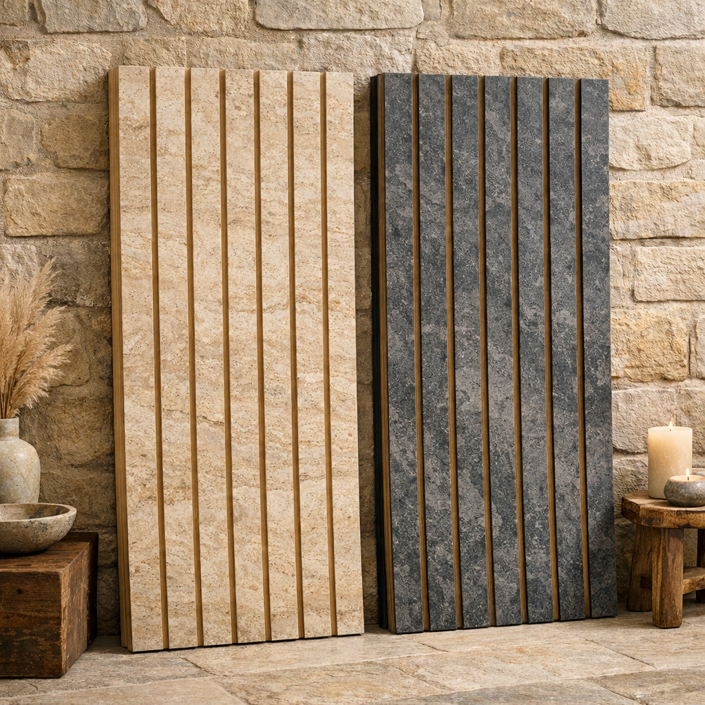 Taş & Traverten Görünümlü Akustik Paneller
