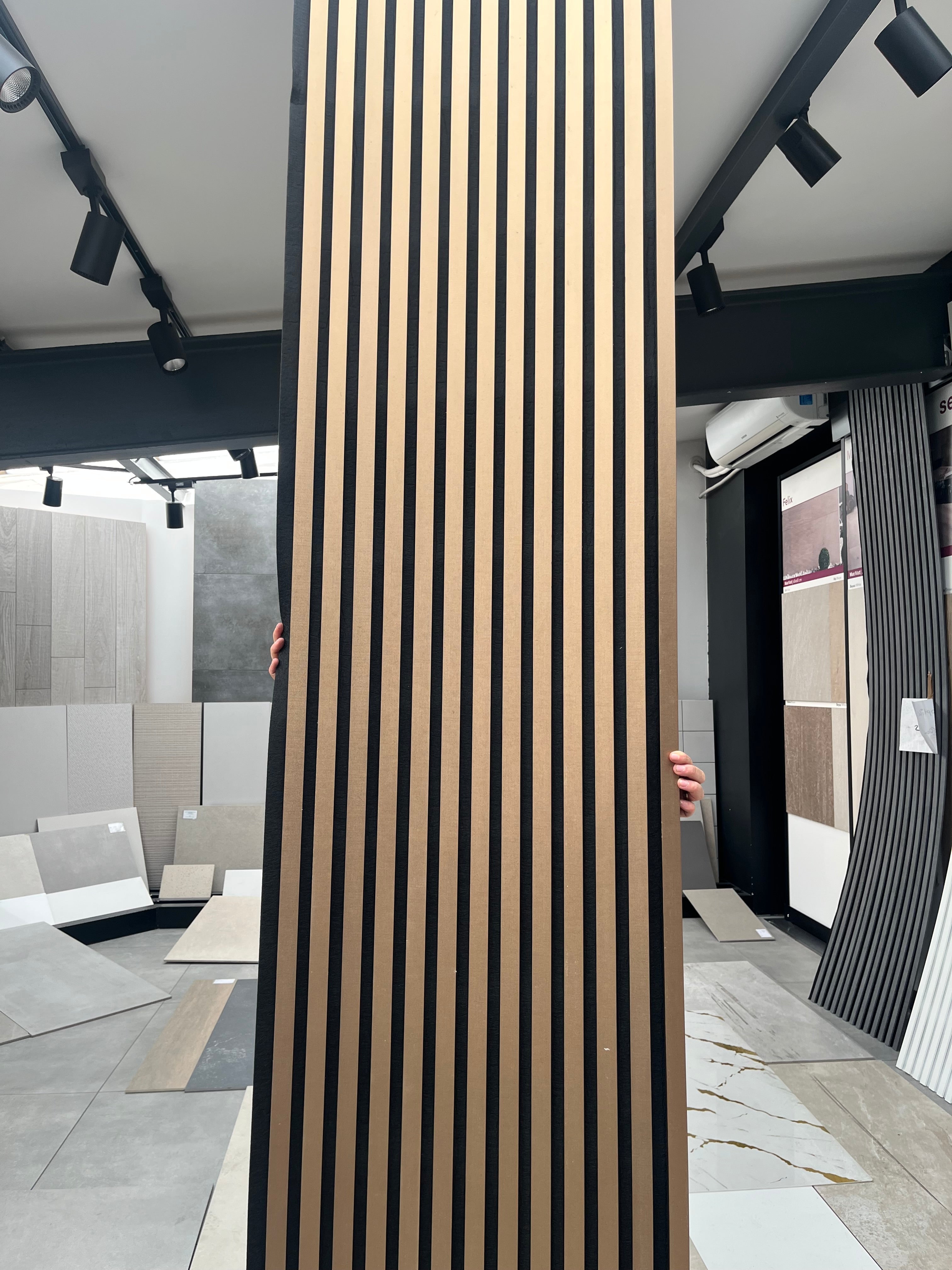 Akustik Panel Bronz 275×60 – Bronz Metalik Duvar Paneli & Akustik Ses Yalıtımı