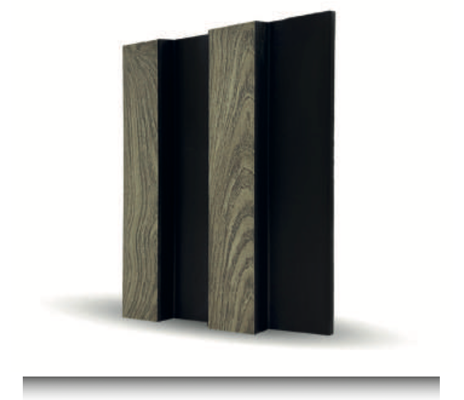 MDF Lambri Duvar Paneli – Rustik Siyah Dokulu Dekoratif İç Mekân Kaplama