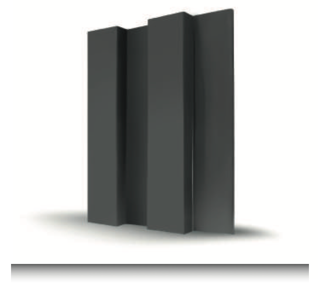 MDF Lambri Duvar Paneli – Mat Antrasit Modern Dekoratif İç Mekân Kaplama