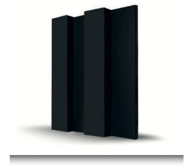 MDF Lambri Duvar Paneli – Siyah Boyanabilir Modern Dekoratif İç Mekân Kaplama