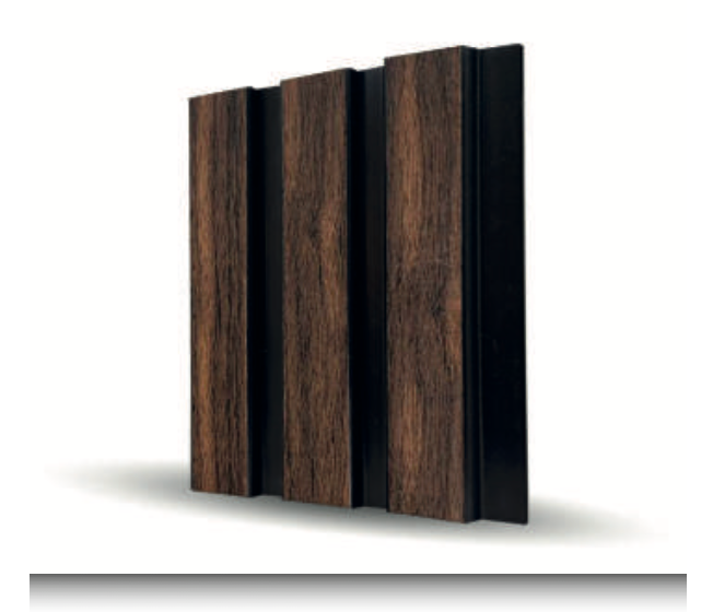 MDF Lambri Duvar Paneli – Dark Abanoz Tonlu 12 mm Dekoratif İç Mekân Kaplama