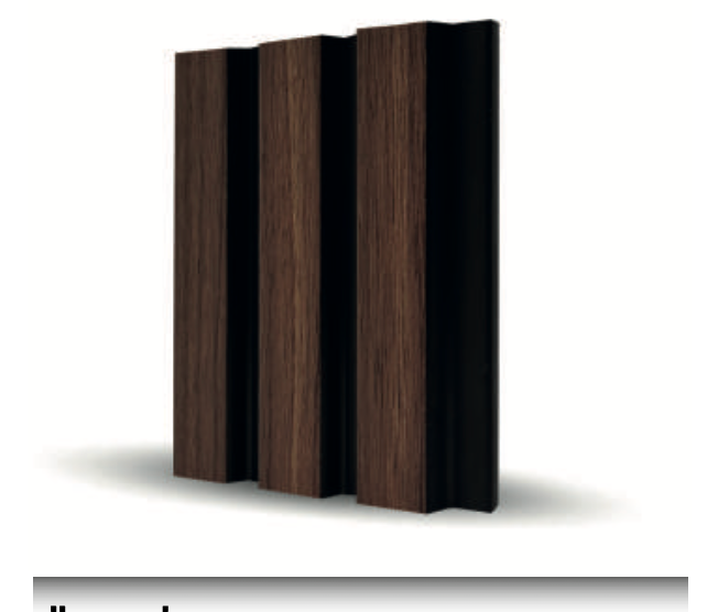 MDF Lambri Duvar Paneli – Abanoz Tonlu 12 mm Dekoratif İç Mekân Kaplama