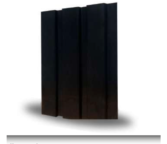 MDF Lambri Duvar Paneli – Siyah 12 mm Modern İç Mekân Kaplama