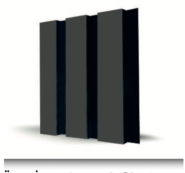 MDF Lambri Duvar Paneli – Antrasit Siyah 12 mm Modern İç Mekân