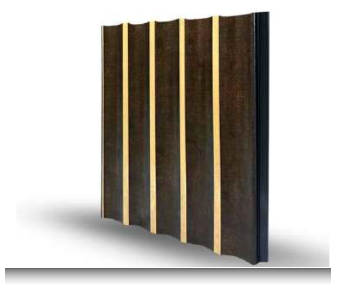 Bronz Gold MDF Duvar Paneli 15 cm | Altın Şeritli Modern Duvar Kaplama