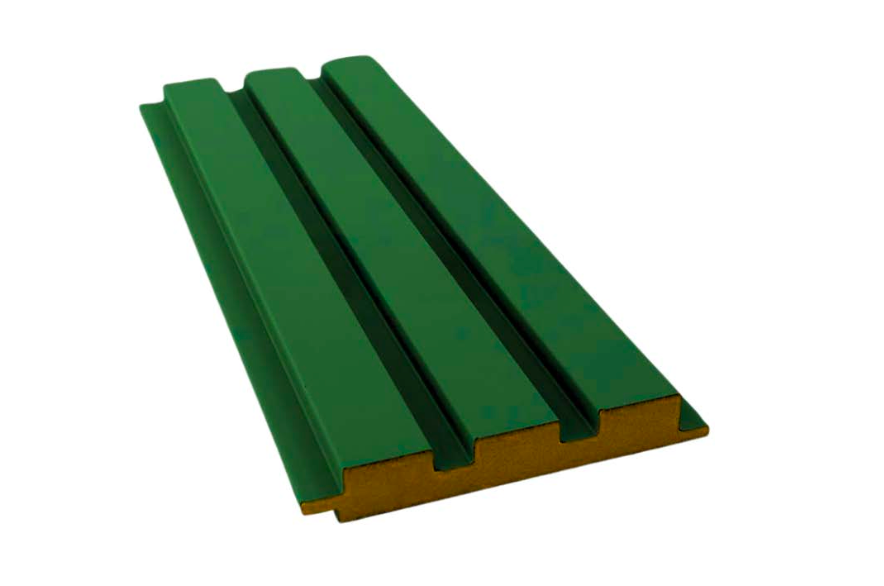 Nevada Yeşil MDF Duvar Paneli 18×124 mm | Modern Dekoratif Dikey Panel 280 cm
