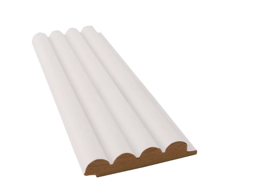 Vina Beyaz Dekoratif Lambiri Duvar Paneli 16 mm 124 mm 280 cm