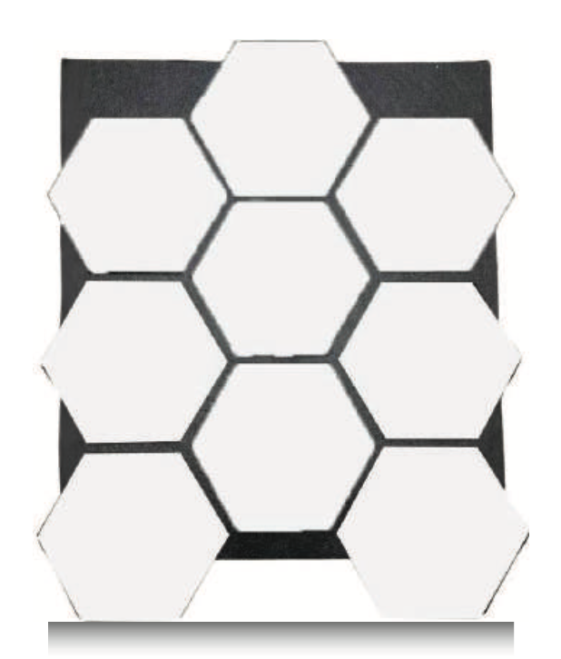 Hexagon Duvar Paneli Beyaz | 3D Dekoratif Duvar Kaplama Paneli | 16 mm | 65×80 cm