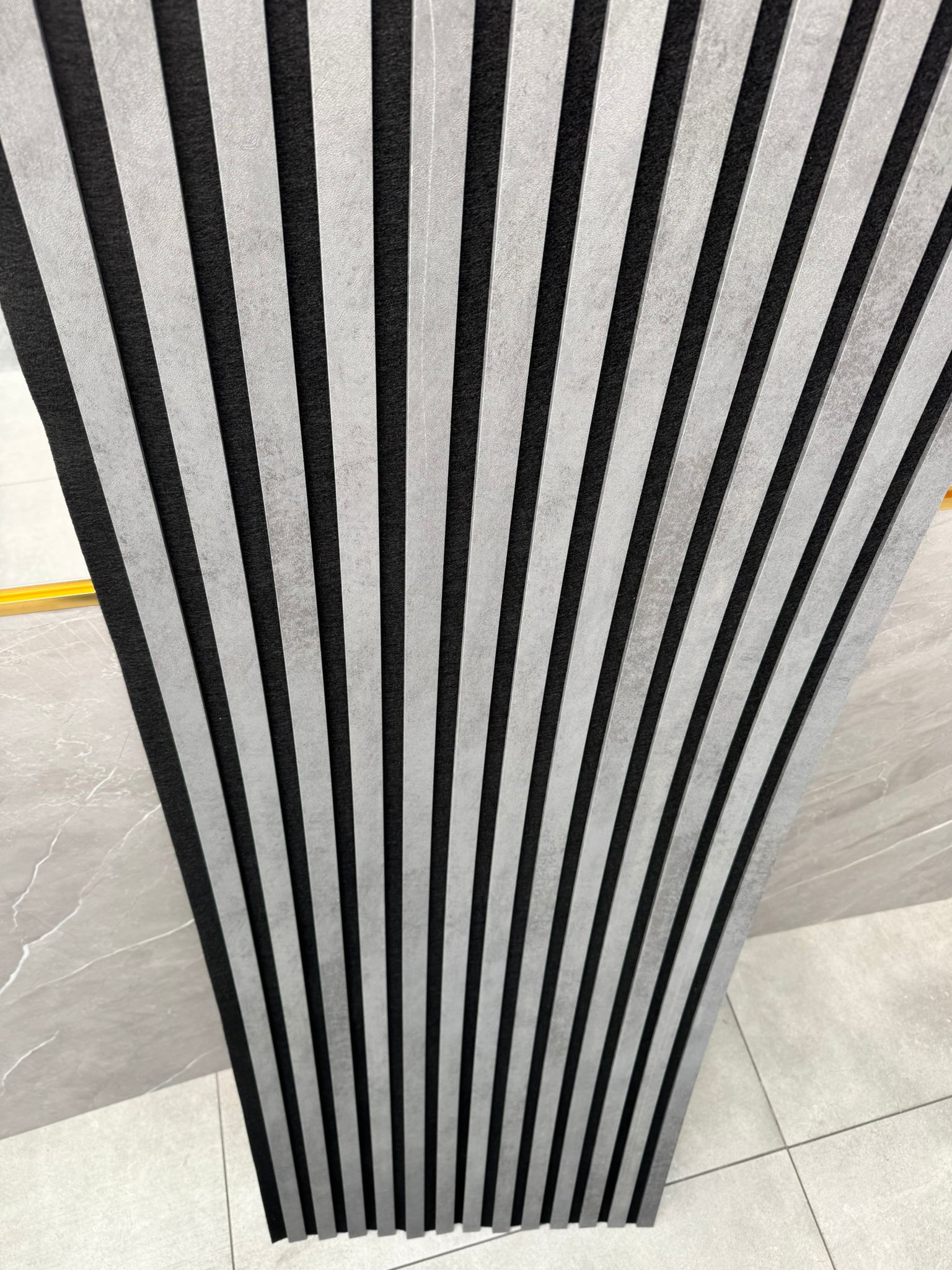 Akustik Beton Görünümlü Duvar Paneli 275×60 cm | Modern & Ses Emici Panel