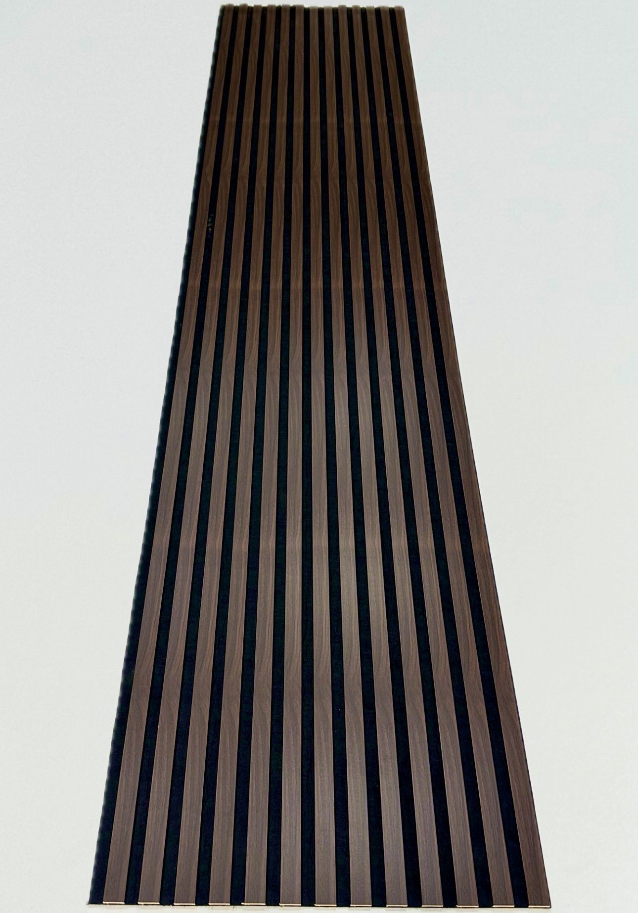 Ceviz Ağacı Akustik Panel 275×60 cm – Ses Yalıtımlı Lamelli Duvar Paneli