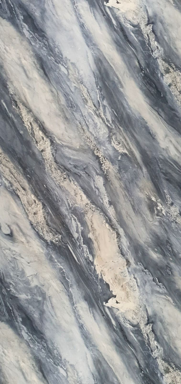 PVC Panel Fırtına Grisi 280×122 cm – Premium Mermer Görünümlü Duvar Paneli (Banyo & Mutfak)